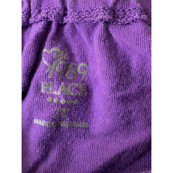 The Childrens Place Toddler Girls Tank Top Purple Size 2T Flower Butterfly Print - Picture 3 of 8